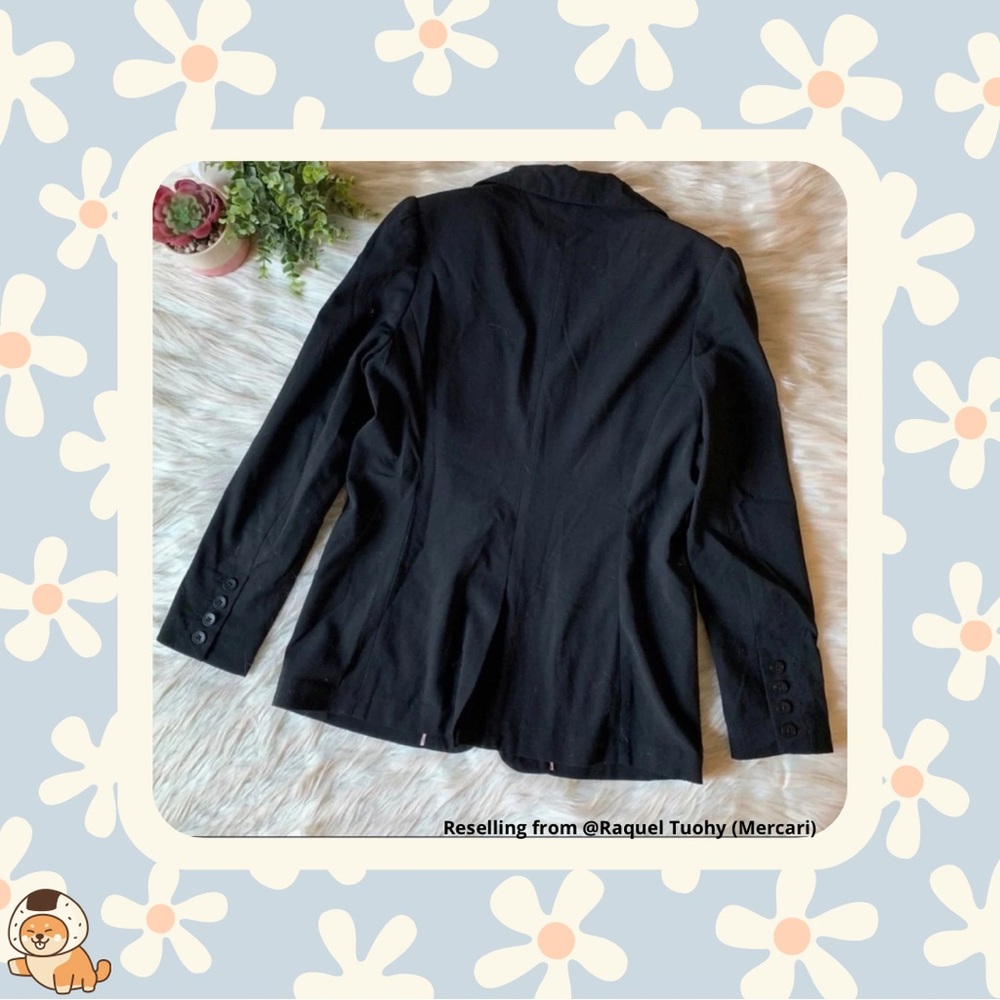 Anthropologie Taikonhu Boyfriend Blazer in Black, Sz 4 - Picture 4 of 8